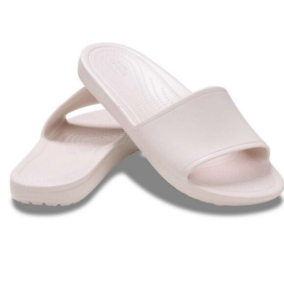 Crocs Kadee Slide Sandals- Barely Pink - Picture 1 of 11
